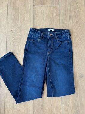 Nine West Size 4 Dark Wash Slim Straight Leg Jeans